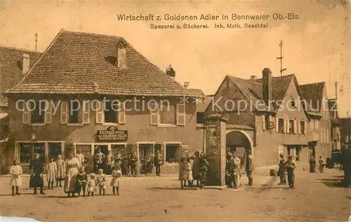 Bennwihr Wirtschaft zum Goldenen Adler Spezerei und Baeckerei Bennwihr