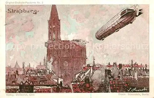 Strassburg_Elsass Muenster Zeppelin Strassburg Elsass