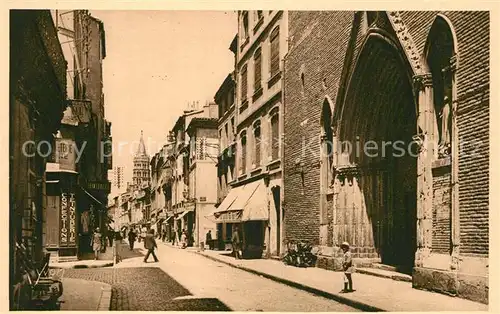 Toulouse_Haute Garonne Eglise et Rue du Tour Toulouse Haute Garonne