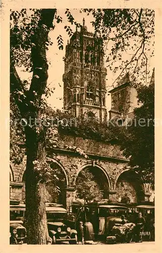 Rodez Les anciens Remparts Le Clocher de la Cathedrale Rodez