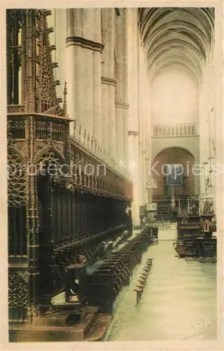 Rodez Interieur de la Cathedrale Les boiseries du Choeur Rodez