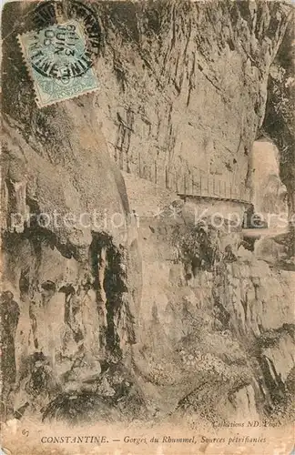 Constantine_Algerien Gorges du Rhummel Sources petrifianies 