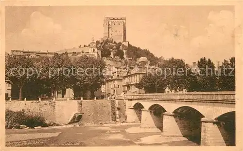 Crest Pont sur la Drome et la Tour Crest