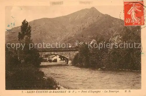 Saint Etienne de Baigorry Pont Espagne La Nourepe Saint Etienne de Baigorry