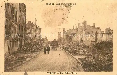 Verdun_Meuse Grande Guerre 1914 18 Rue Saint Pierre Verdun Meuse