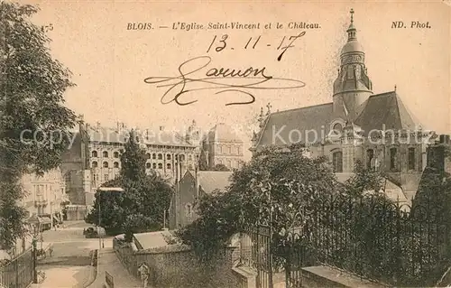 Blois_Loir_et_Cher Eglise Saint Vincent et le Chateau Blois_Loir_et_Cher