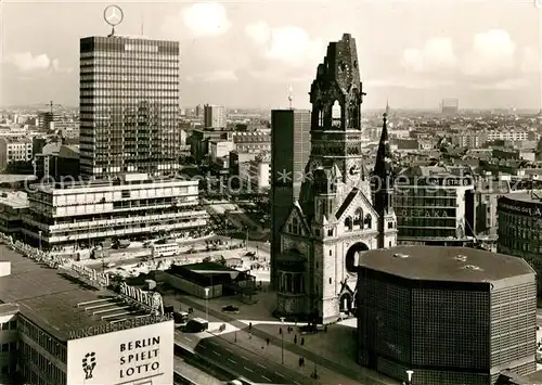 Berlin Europa Center mit Kaiser Wilhelm Gedaechtniskirche Berlin
