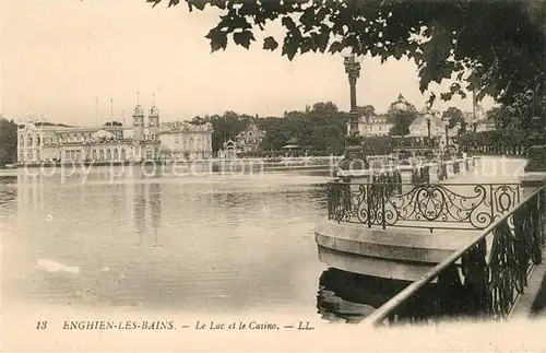 Enghien les Bains Bords du Lac et le Casino Enghien les Bains