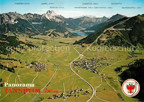 Tannheim_Tirol Fliegeraufnahme Tannheim Tirol