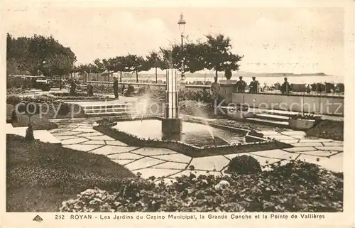 Royan_Charente Maritime Les Jardins du Casino Municipal la Grande Conche et la Pointe de Vallieres Royan Charente Maritime