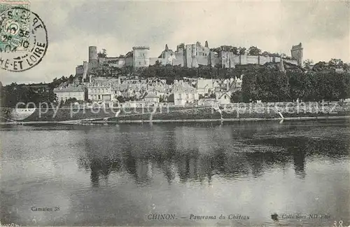 Chinon_Indre_et_Loire Panorama du Chateau Chinon_Indre_et_Loire