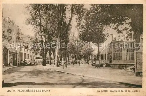 Plombieres les Bains_Vosges La petite promenade et le casino Plombieres les Bains