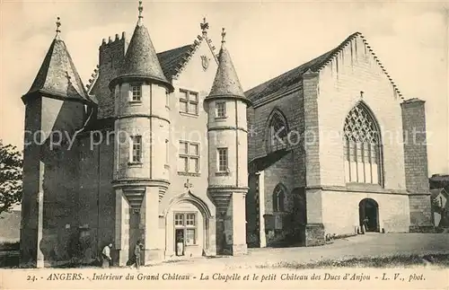 Angers Interieur du Grand Chateau Chapelle petit chateau des Ducs d Anjou Angers