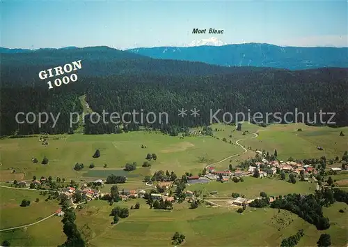 Giron et le Mont Blanc vue aerienne Giron