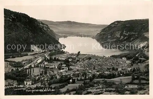 Nantua Fliegeraufnahme avec le Lac Nantua