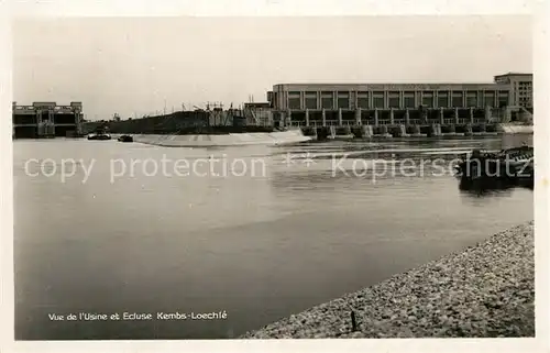 Kembs_Elsass Usine et Ecluse Kembs Loechle Kraftwerk Schleusen Rhein Kembs Elsass