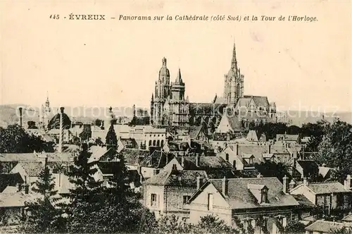 Evreux avec Cathedrale et Tour de l`Horloge Evreux