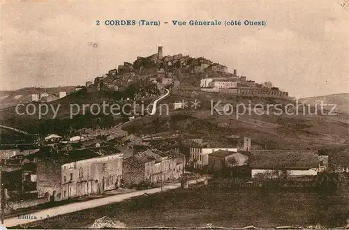 Cordes sur Ciel Vue generale Cordes sur Ciel