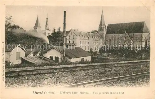 Liguge Abbaye Saint Martin Chemin de fer Liguge