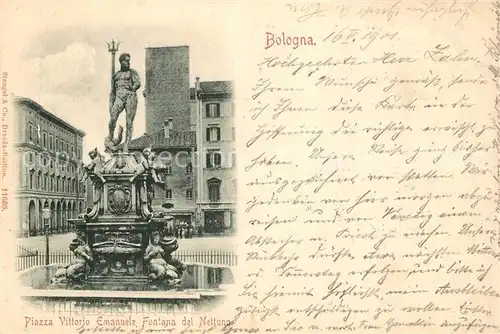 Bologna Piazza Vittorio Emanuele Fontana del Nettuno Bologna