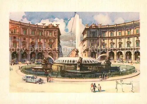 Roma_Rom Piazza Esedra Aldo Raimondi  Roma_Rom