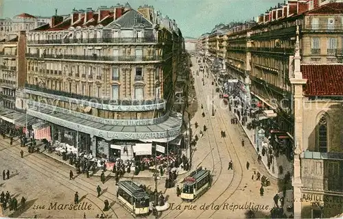 Marseille_Bouches du Rhone Rue de la Republique Marseille