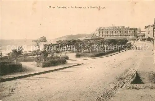 Biarritz_Pyrenees_Atlantiques Le Square de la Grande Plage Biarritz_Pyrenees