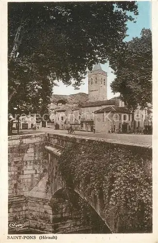 Saint Pons de Thomieres Pont Eglise Saint Pons de Thomieres