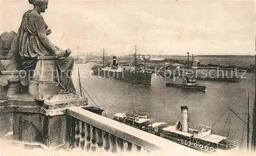 Le_Havre Panorama Port Bateaux Statue Le_Havre