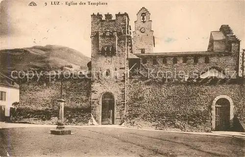 Luz Saint Sauveur_Hautes_Pyrenees Eglise des Templiers Luz Saint Sauveur_Hautes