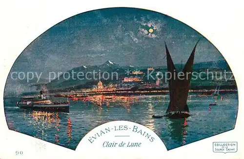 Evian les Bains_Haute_Savoie Seepartie Clair de Lune Evian les Bains_Haute