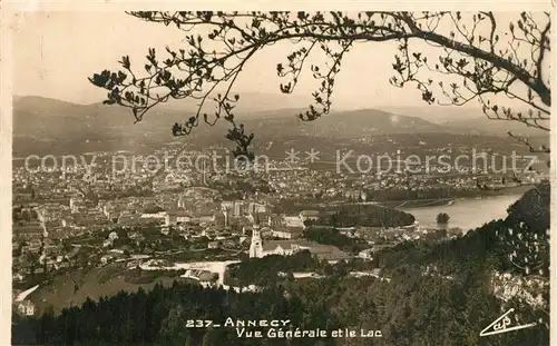 Annecy_Haute Savoie Vue generale et le Lac Annecy Haute Savoie