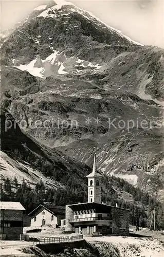 Tignes La nouvelle eglise Alpes Tignes