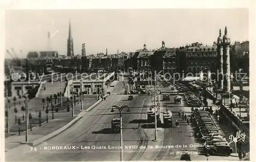 Bordeaux Les Quais Louis XVIII de la Bourse de la Douane Bordeaux