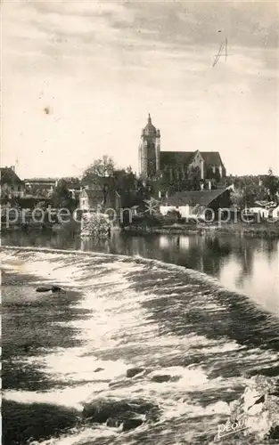 Dole_Jura Collegiale vue du barrage sur le Doubs Dole_Jura