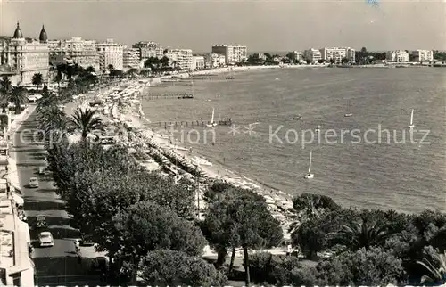 Cannes_Alpes Maritimes Panorama La Croisette et les Grand Hotels Cote d Azur Cannes Alpes Maritimes