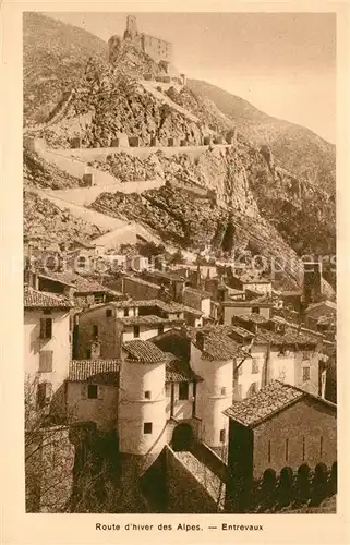 Entrevaux Route d`hiver des alpes Entrevaux