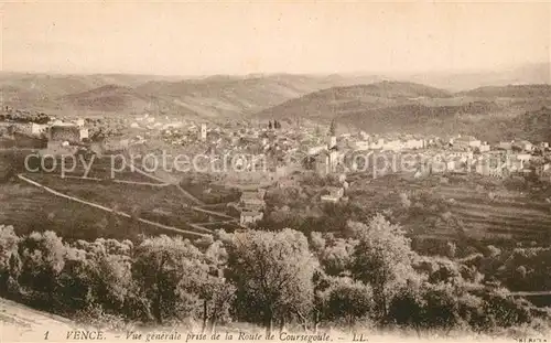 Vence la Jolie Vue generale prise de la Route de Coursegoule Vence la Jolie