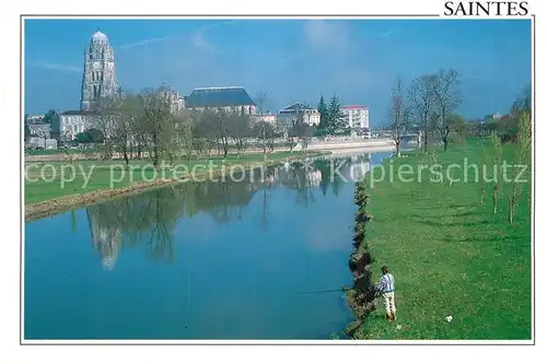 Saintes_Charente Maritime Les bords de Charente Cathedrale Saint Pierre Saintes Charente Maritime