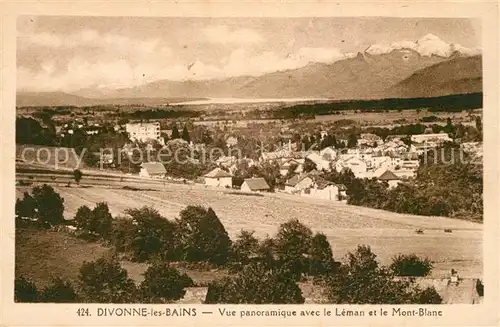 Divonne les Bains avec le L?man et le Mont Blanc Divonne les Bains