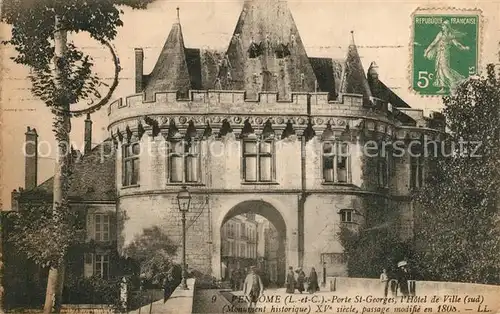 Vendome Porte Saint Georges Hotel de Ville Monument historique Vendome