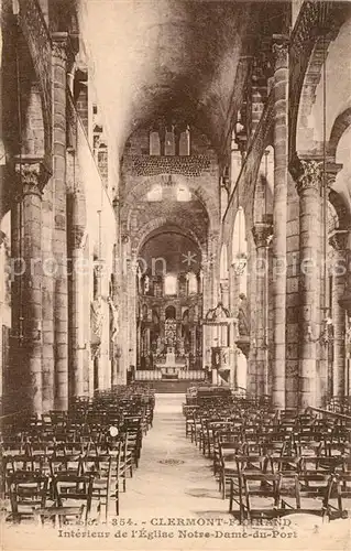 Clermont_Ferrand_Puy_de_Dome Interieur de lEglise Notre Dame du Port Clermont_Ferrand