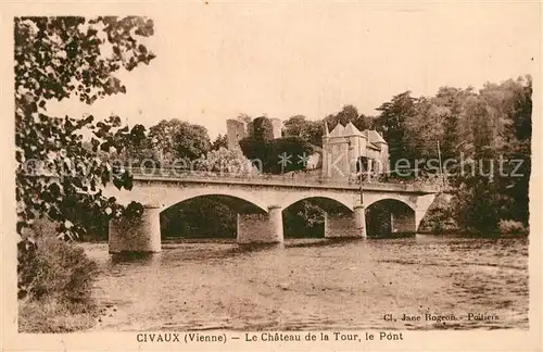 Civaux Le Chateau de la Tour le Pont Civaux