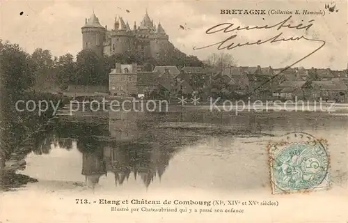 Combourg Etang et Chateau de Combourg Combourg