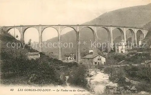 Le_Bar sur Loup Les Gorges du Loup Le Viaduc vu des Gorges Le_Bar sur Loup