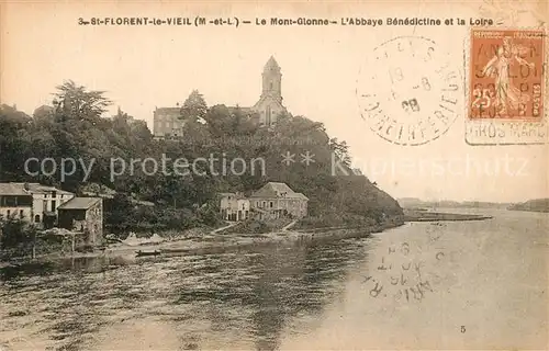 Saint Florent le Vieil Le Mont Gionne lAbbaye Benedictine et la Loire Saint Florent le Vieil