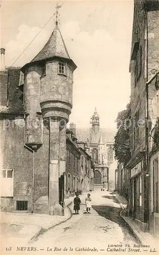 Nevers_Nievre Rue de la Cathedrale Nevers Nievre