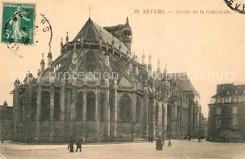 Nevers_Nievre Abside de la Cathedrale Nevers Nievre