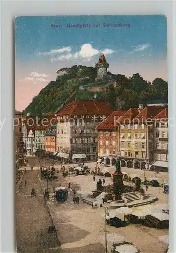 Graz_Steiermark Hauptplatz Schlossberg Graz_Steiermark