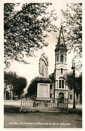 Gap_Hautes Alpes Eglise Saint Andre les Cordeliers et Monument du Baron Ladoucette Gap_Hautes Alpes